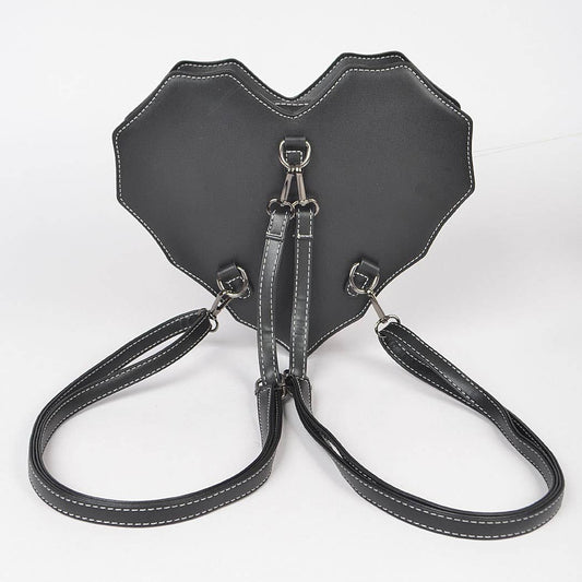 Faux Leather Spider Web Bag Pack