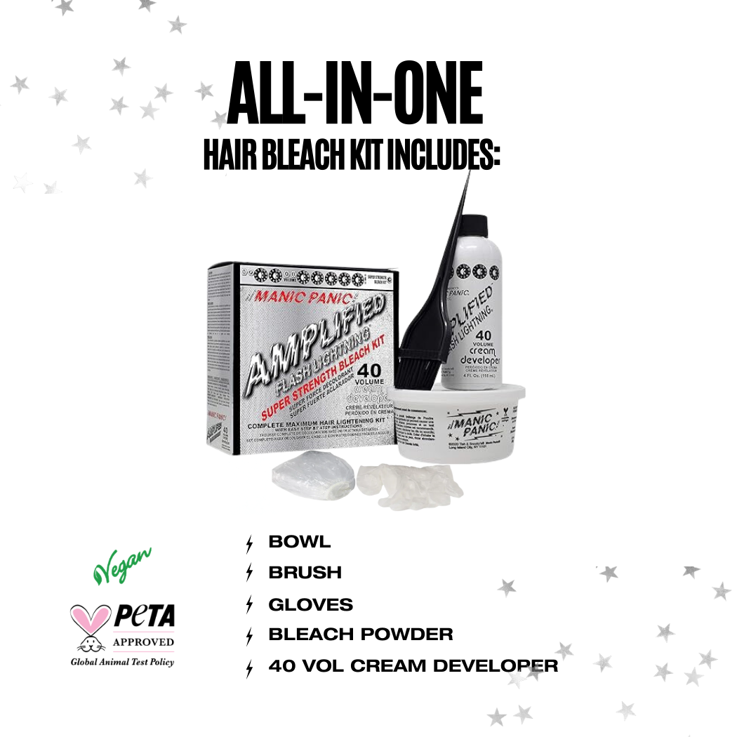 Flash Lightning® Hair Bleach Kit- 40 Volume Cream Developer