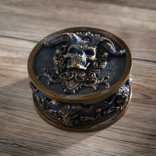 15799 Skull Gothic Trinket Box