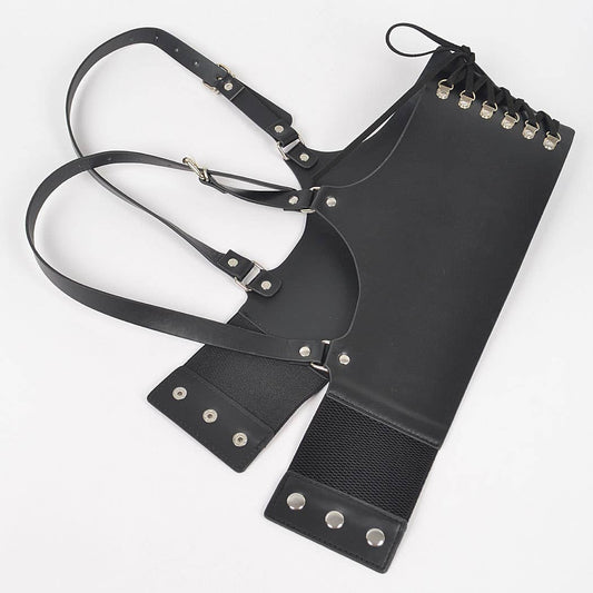 Vegan Leather Corset Harness Belt