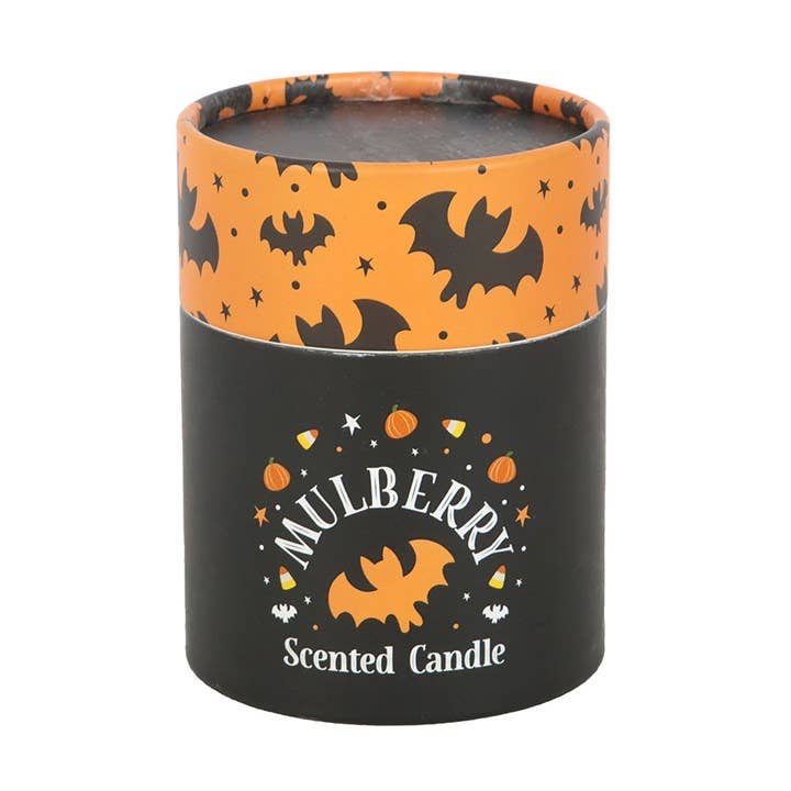Halloween Bat Print Mulberry Candle