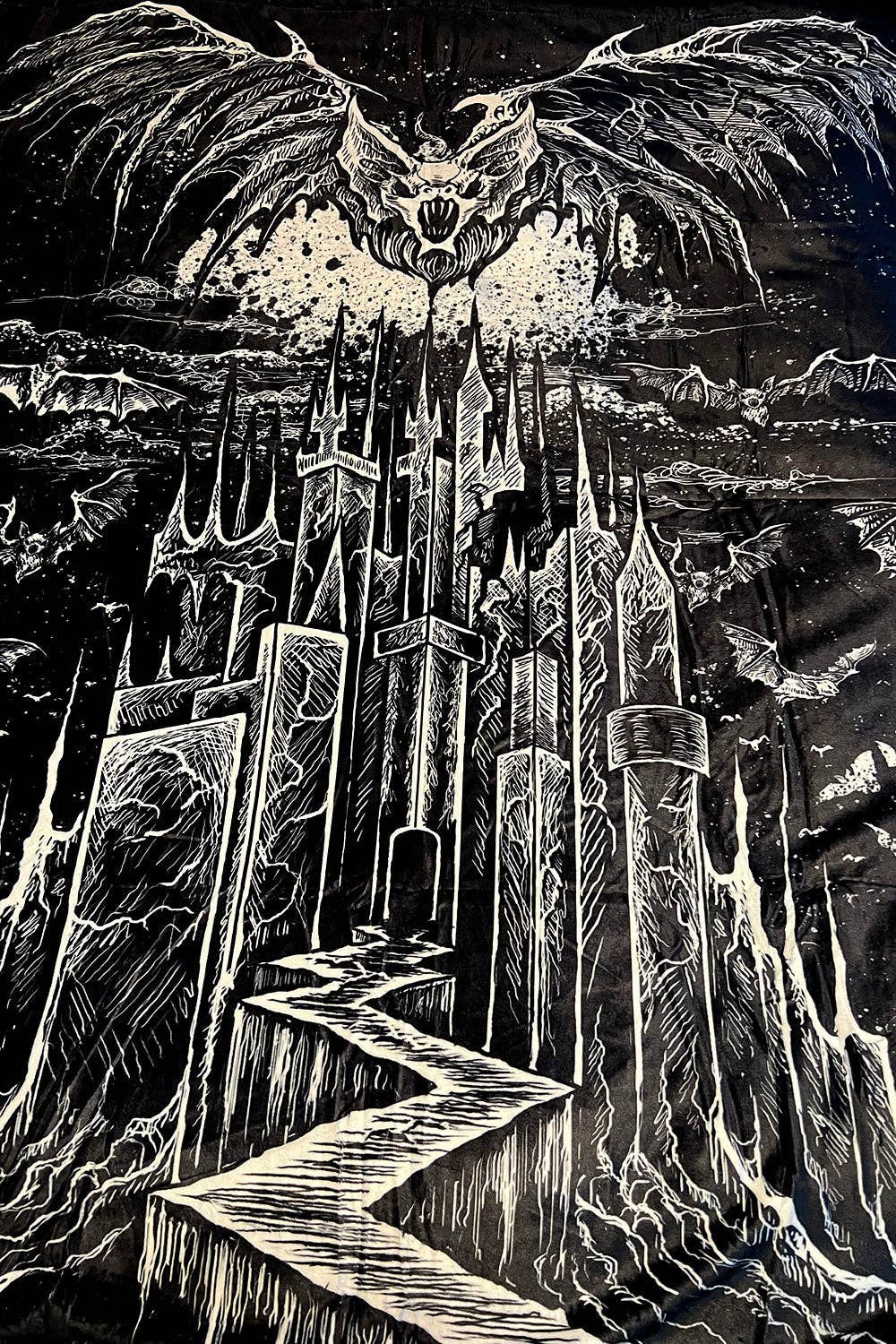 Vampire Castle Throw Blanket