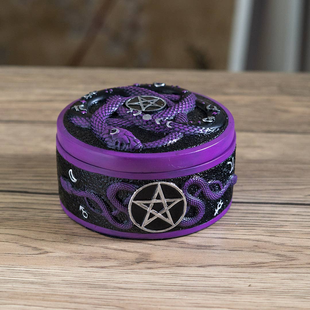 16184 Alchemist Snake Trinket Box