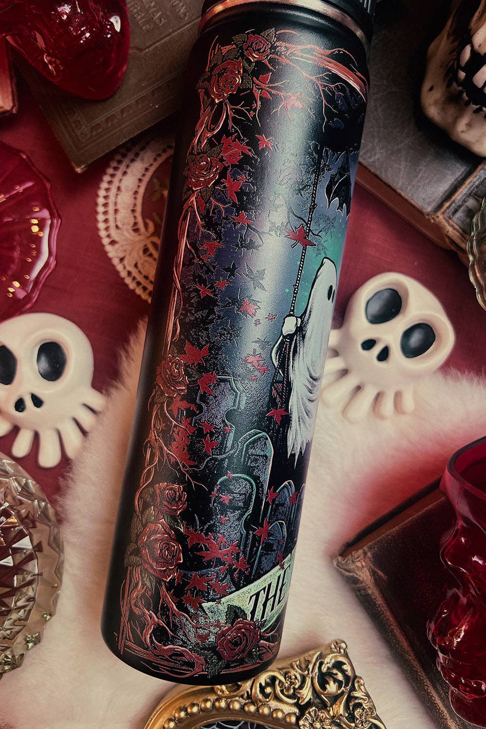 Ghost Love 24 Oz Water Bottle Tumbler