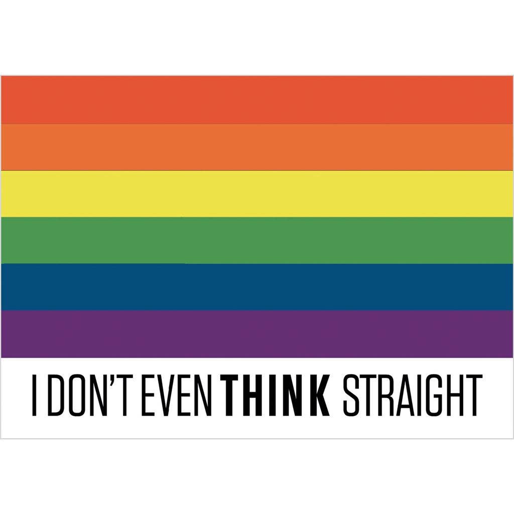 Pride (Think Straight) Postcard Print A6