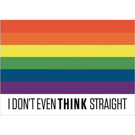 Pride (Think Straight) Postcard Print A6