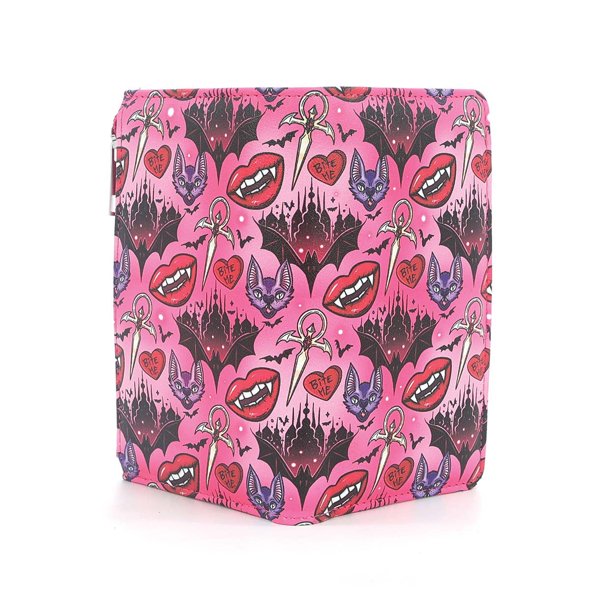 Vampire Smile & Bat Wallet in Vinyl