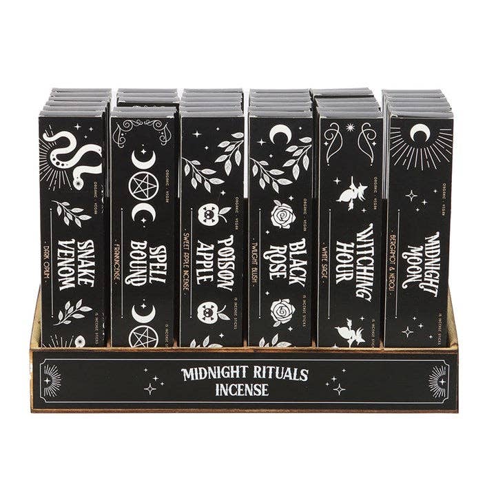 Midnight Rituals Incense Sticks in Display