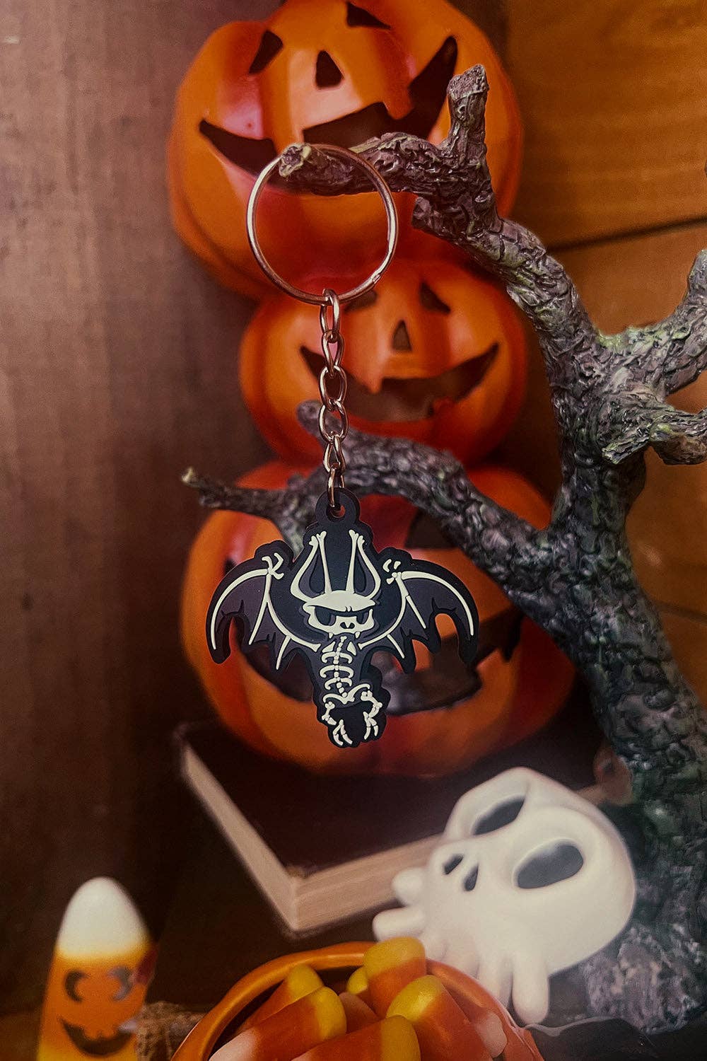Batty Bones Keychain