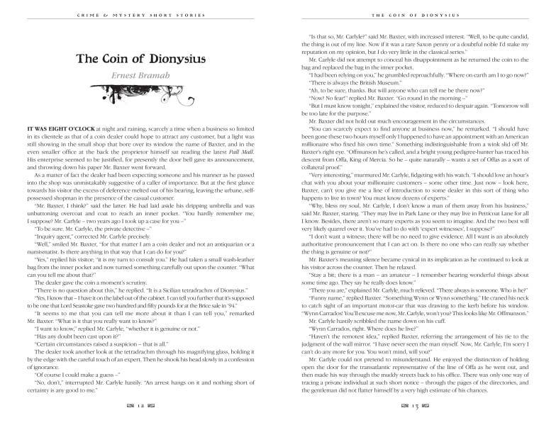 Crime & Mystery Short Stories (Gothic Fantasy)