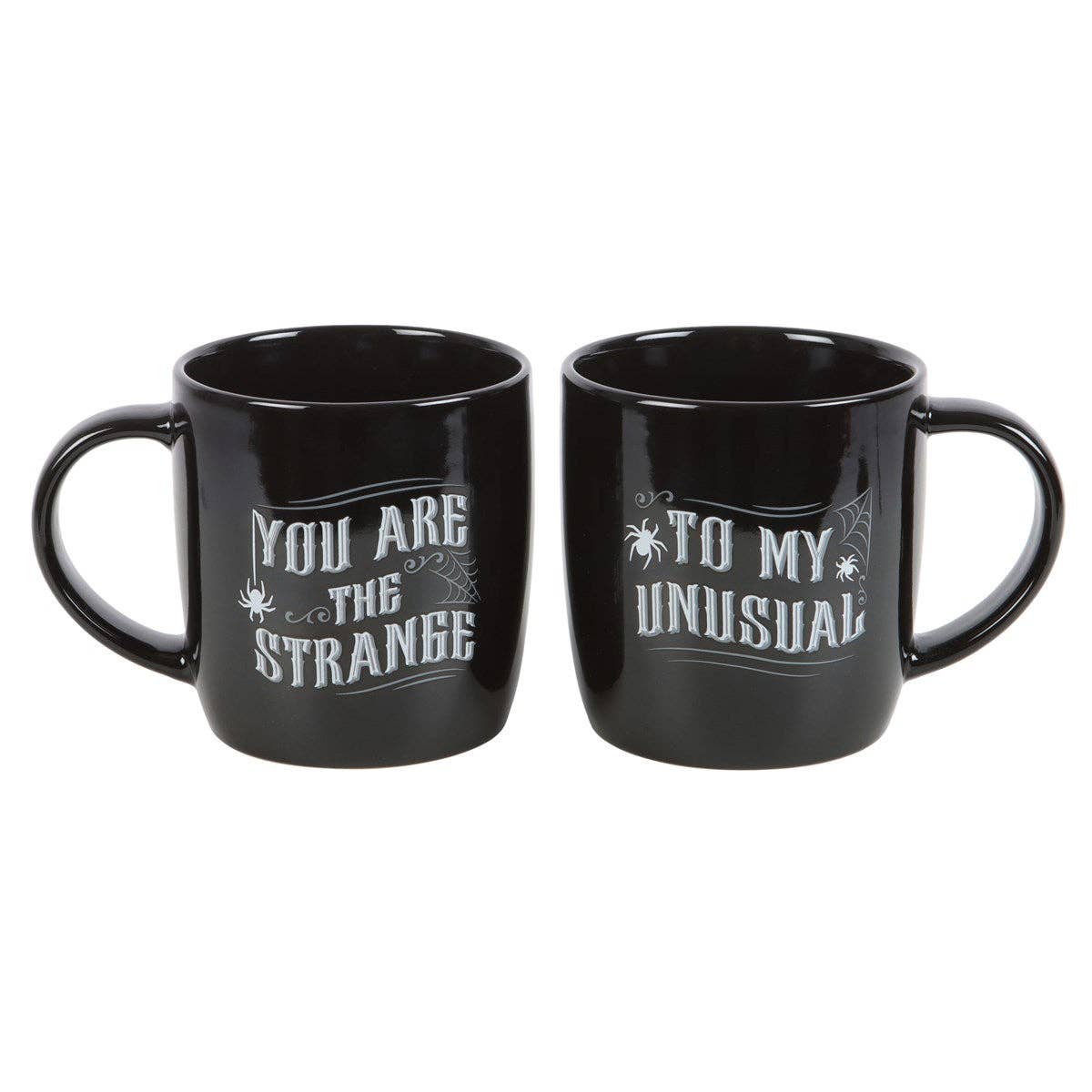 Gothic Strange and Unusual Couples Halloween Mug Set