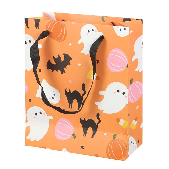 23cm Sweet and Spooky Ghost Print Halloween Gift Bag