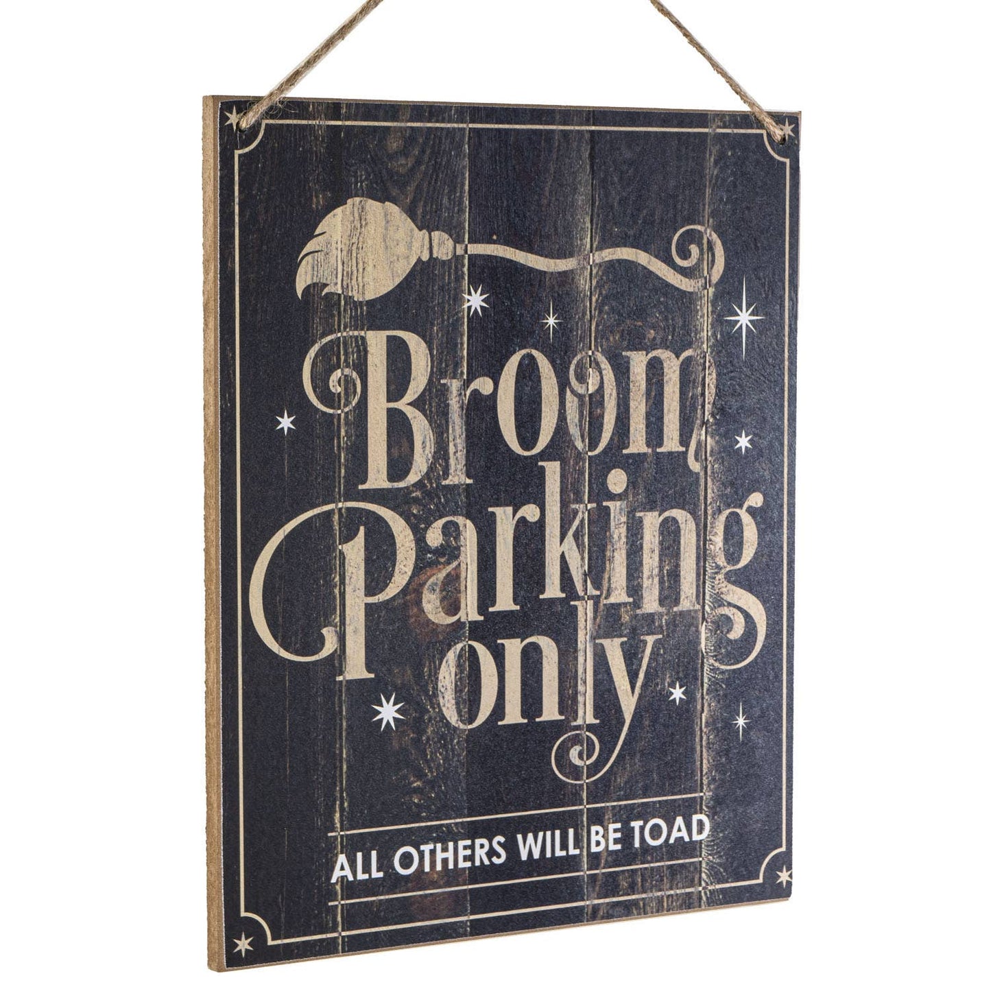 14093 Broom Parking Only Hanging Sign C/16