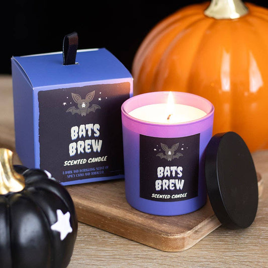 Bat's Brew Clove and Tobacco Halloween Candle