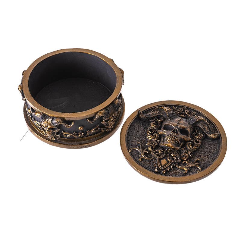 15799 Skull Gothic Trinket Box