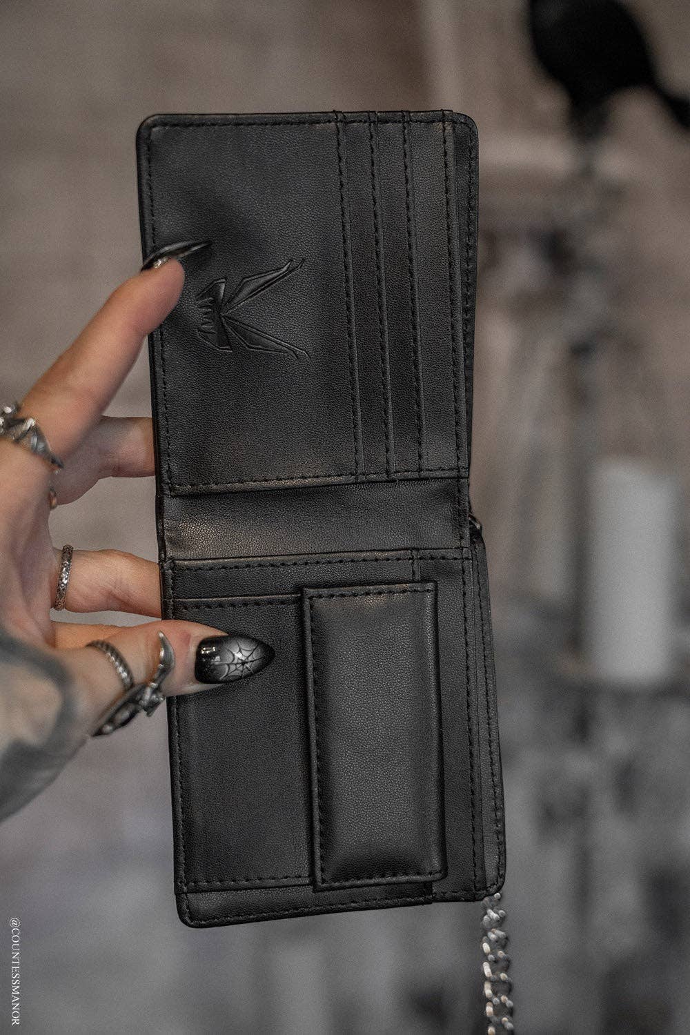 Angel of Death Bifold Wallet w/ Chain