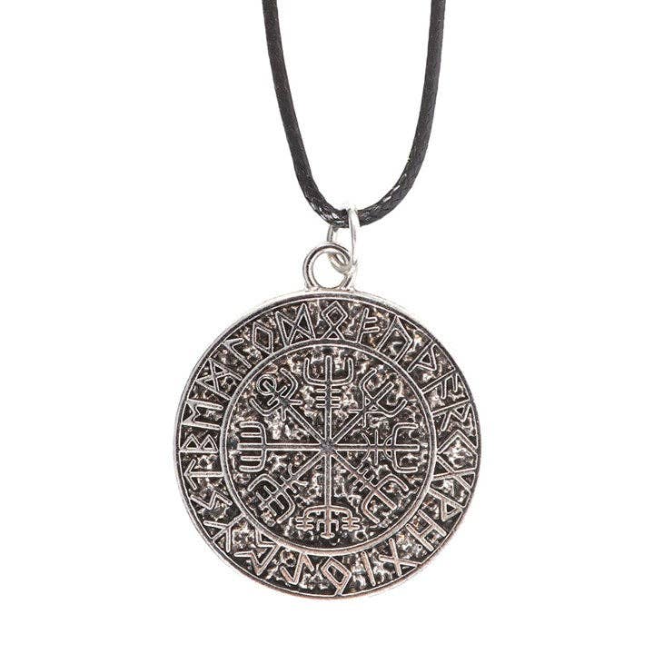 Vegvisir Viking Compass Cord Necklace