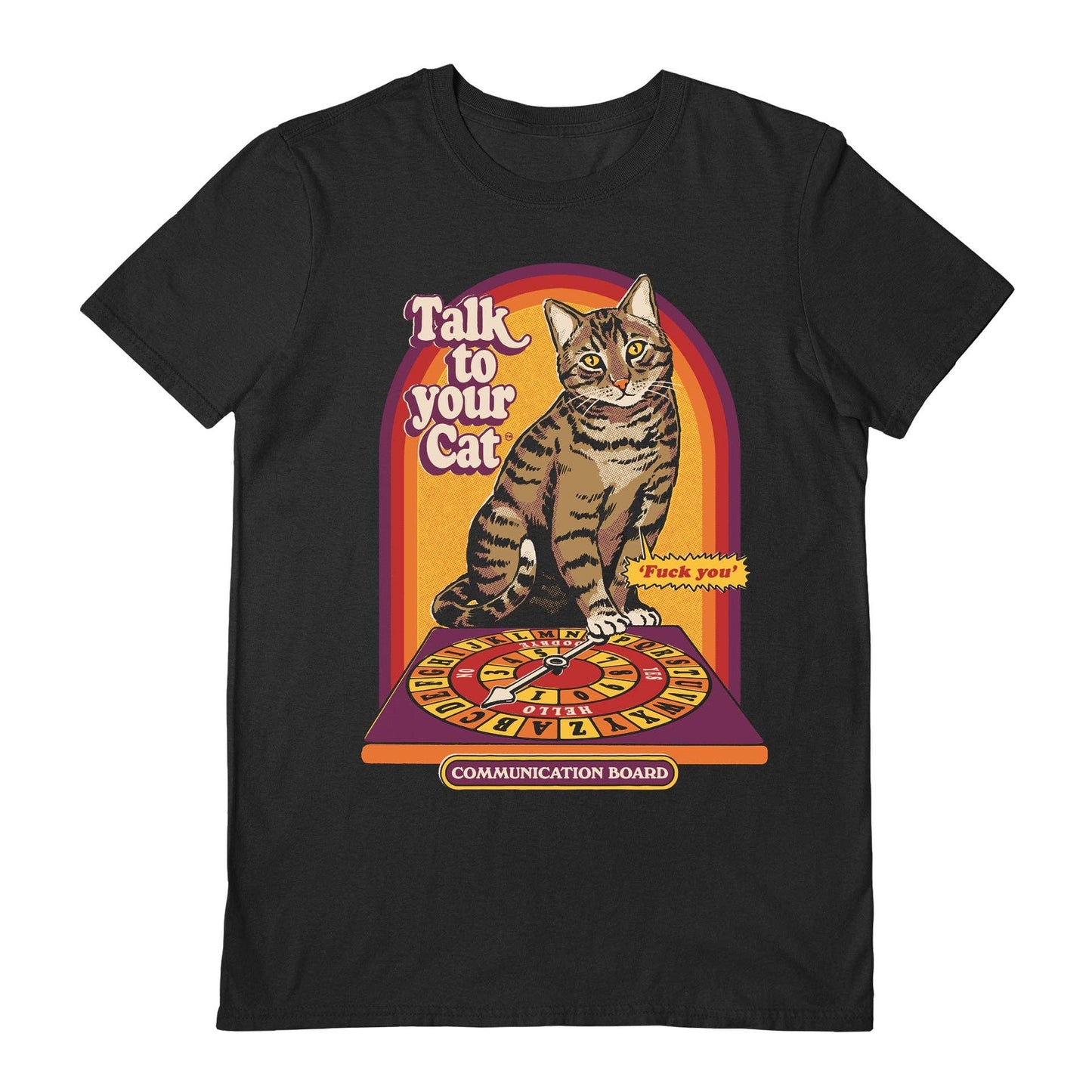 Steven Rhodes (Talk To Your Cat) Black Unisex T-Shirt