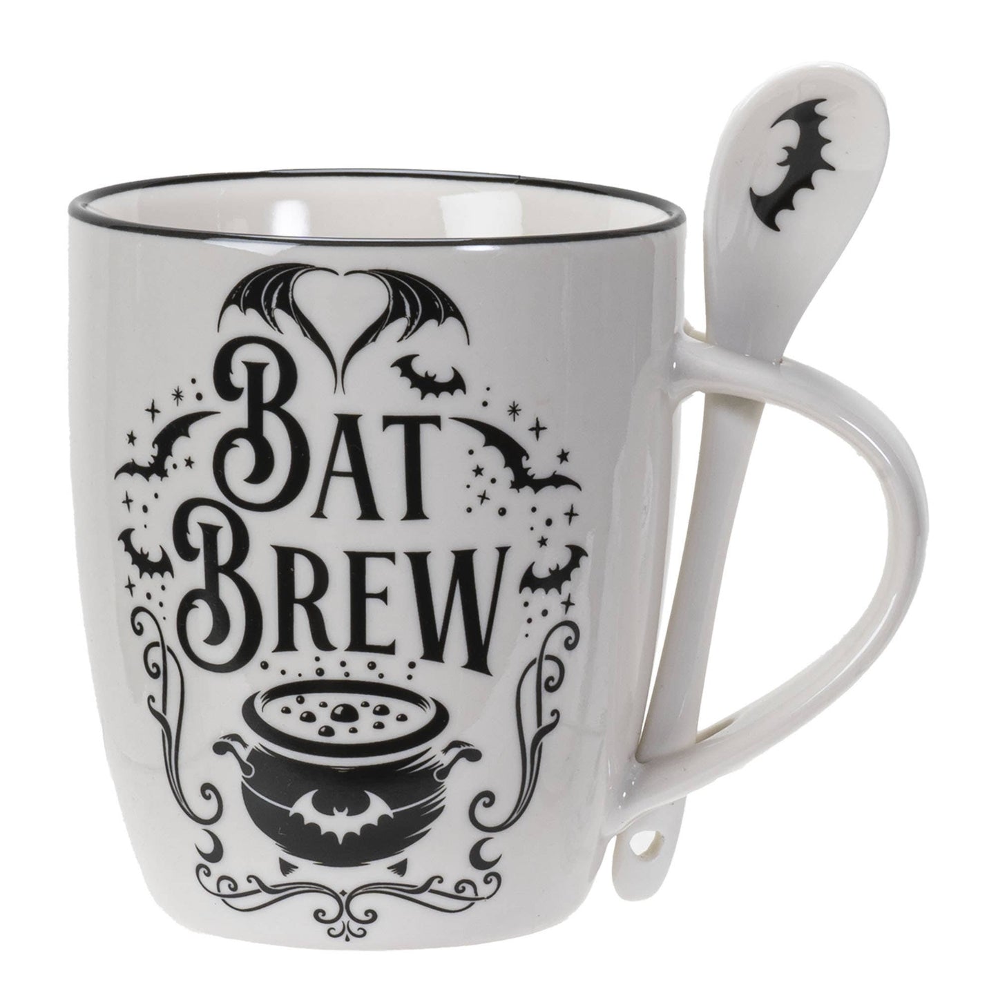 Bat Brew Mug & Spoon Set for Coffee/Tea