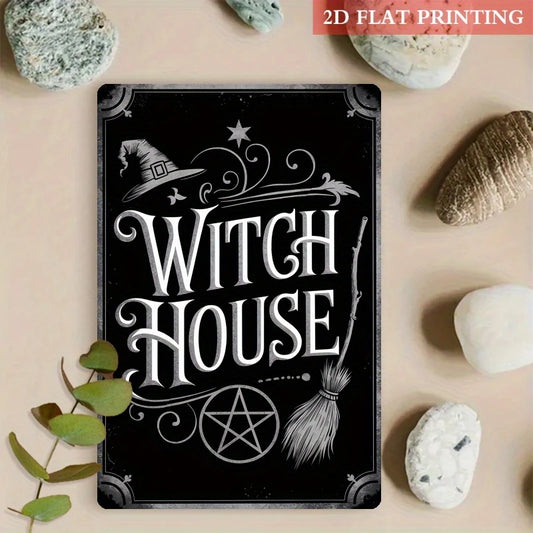 Witch House Metal Sign 8x12 Inch