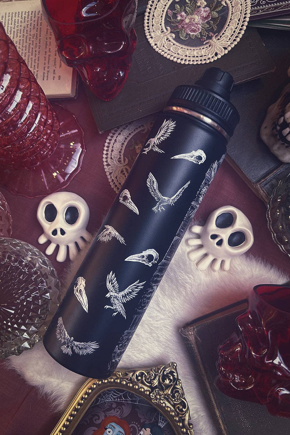 Edgar Allan Poe 24 Oz Water Bottle Tumbler