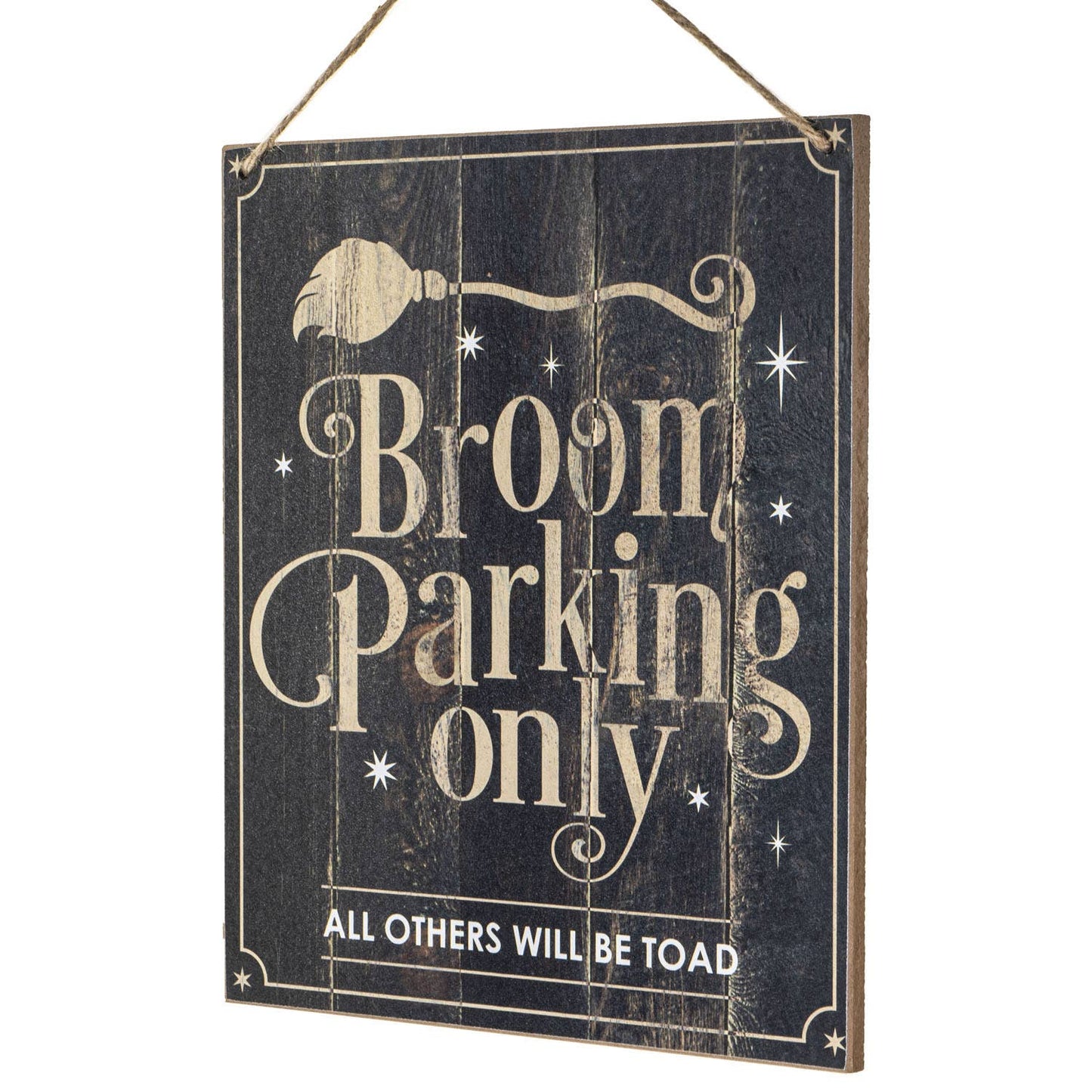 14093 Broom Parking Only Hanging Sign C/16