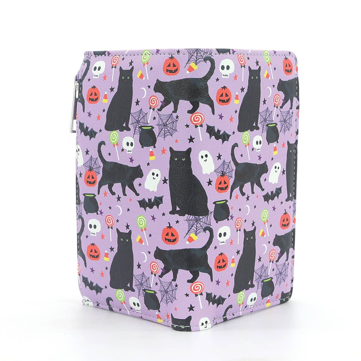 Halloween Black Cat Collage Wallet in Vinyl