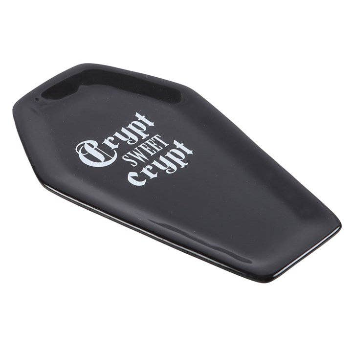 Crypt Sweet Crypt Gothic Coffin Shaped Trinket Tray