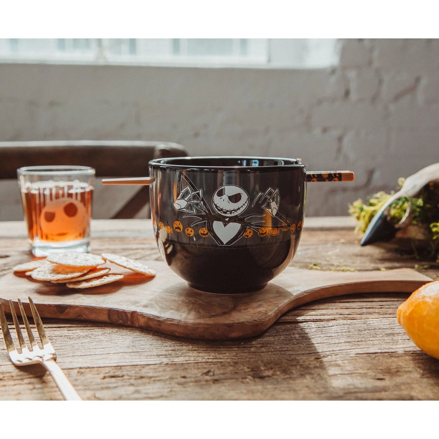 Nightmare Before Christmas Ramen Bowl & Chopsticks – Scary Jack
