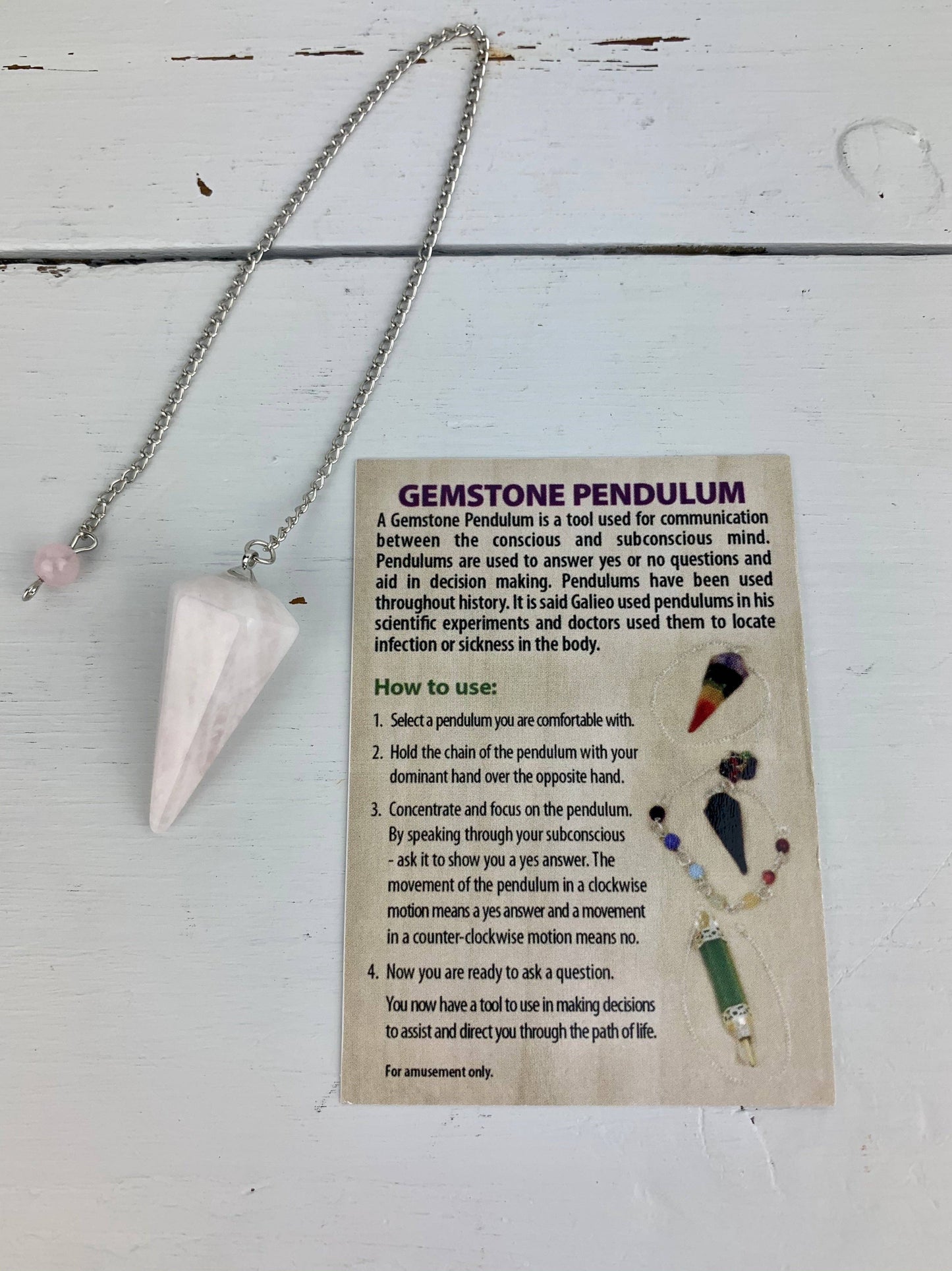 Crystal Pendulums