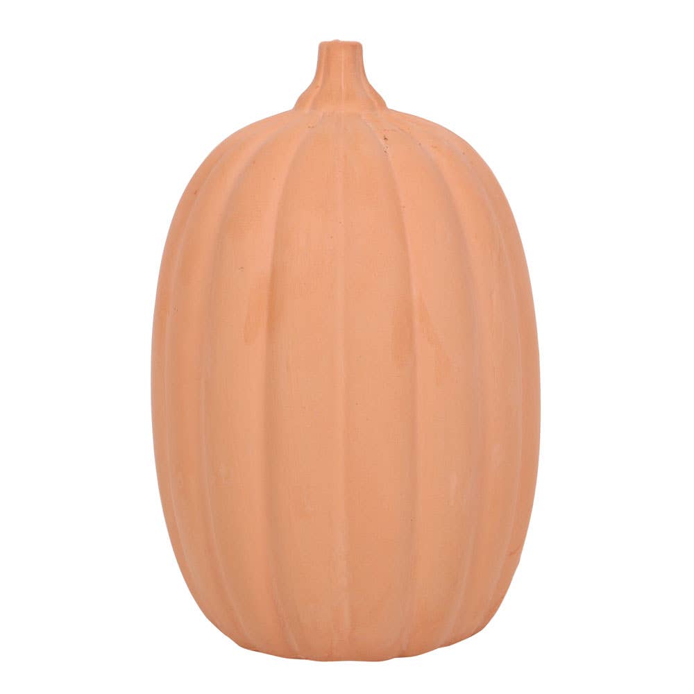 30cm Terracotta Halloween Pumpkin Decoration