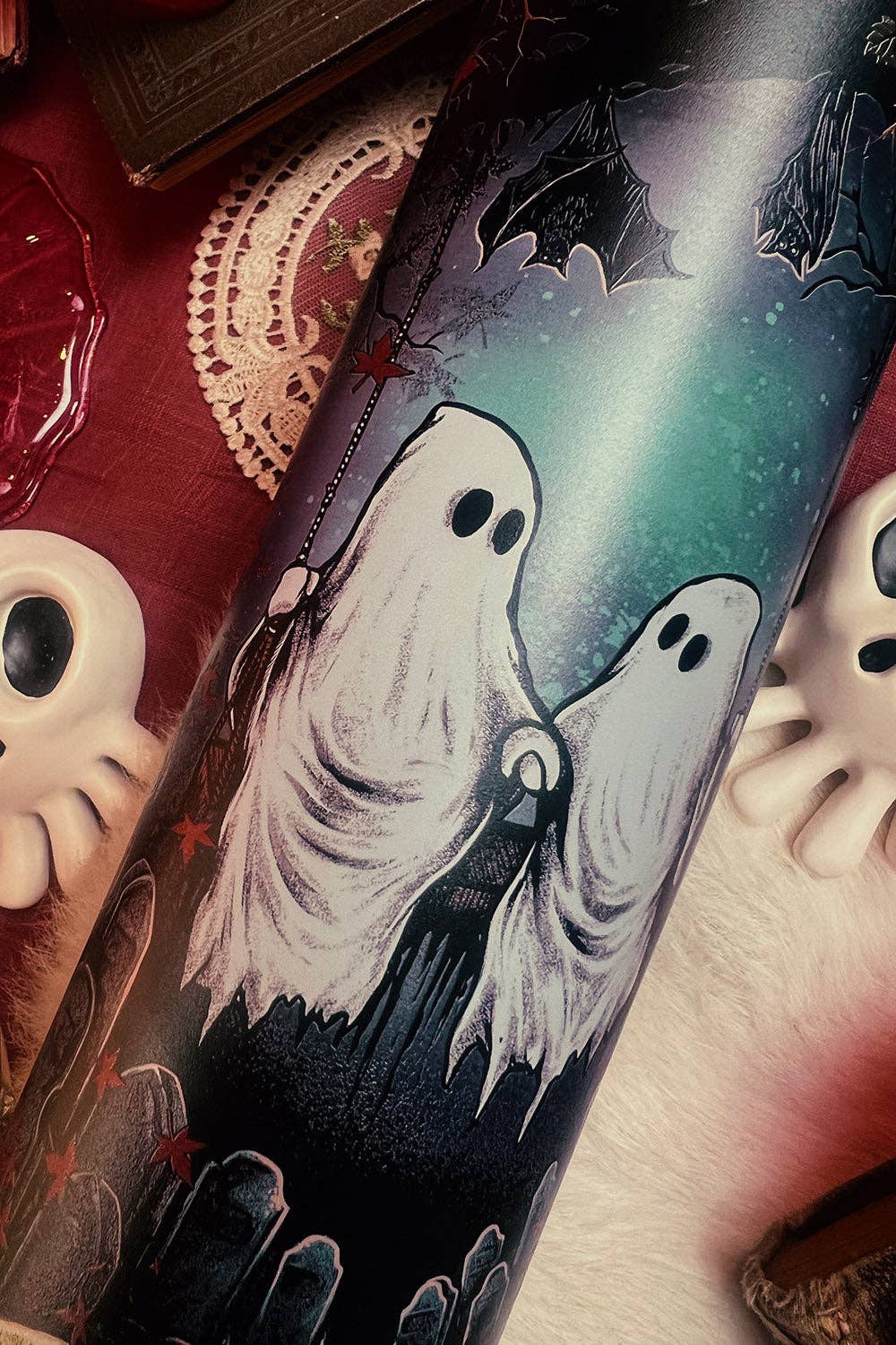 Ghost Love 24 Oz Water Bottle Tumbler