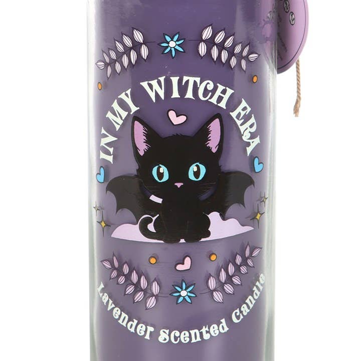 Of Whiskers and Wings Bat Cat Lavender Tube Candle