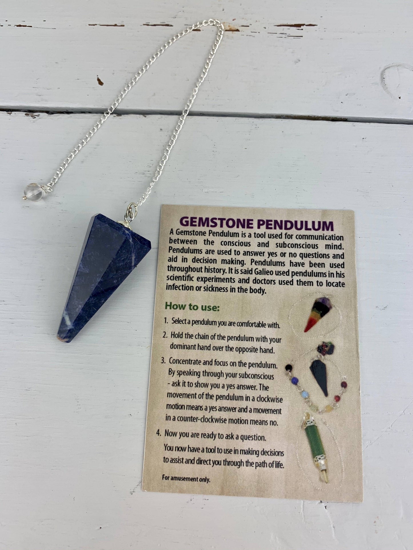 Crystal Pendulums