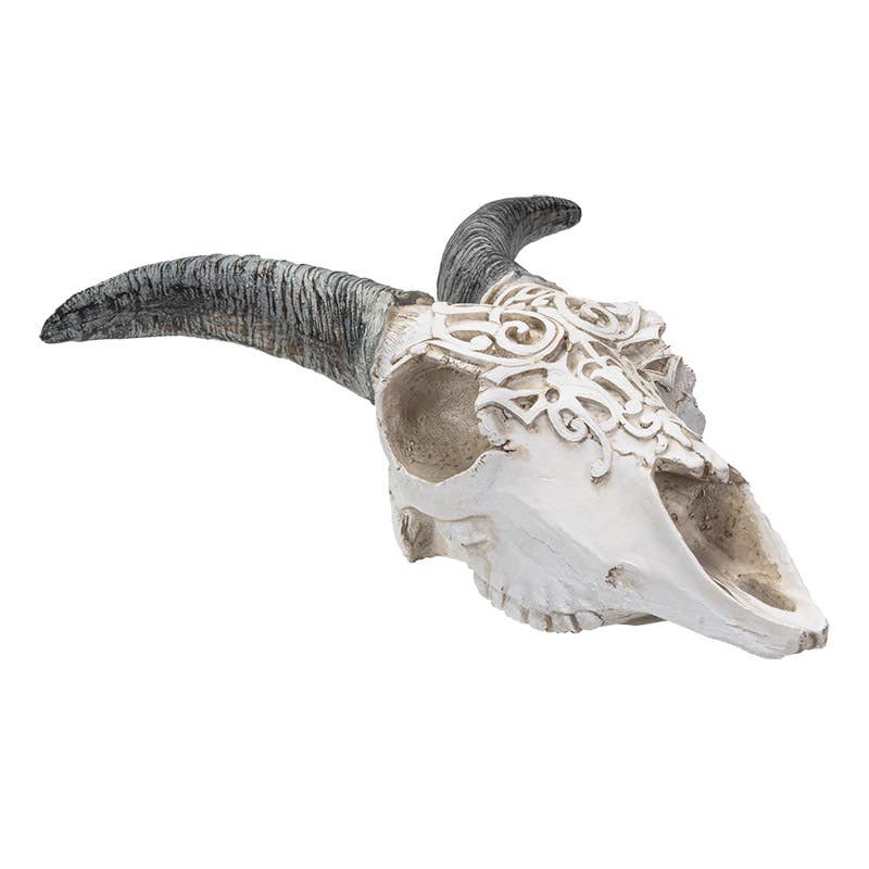 14238 Goat Hanging Decorative Skull w/LED