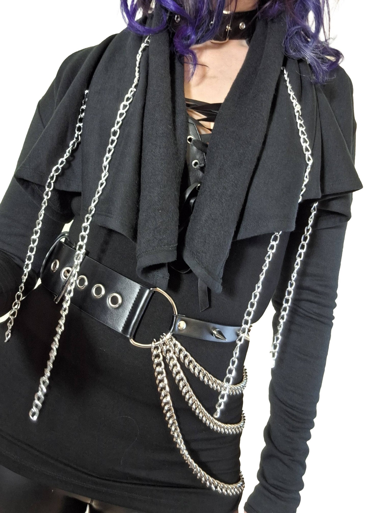 Necessary Evil Andarta Waterfall Bolero with Chains