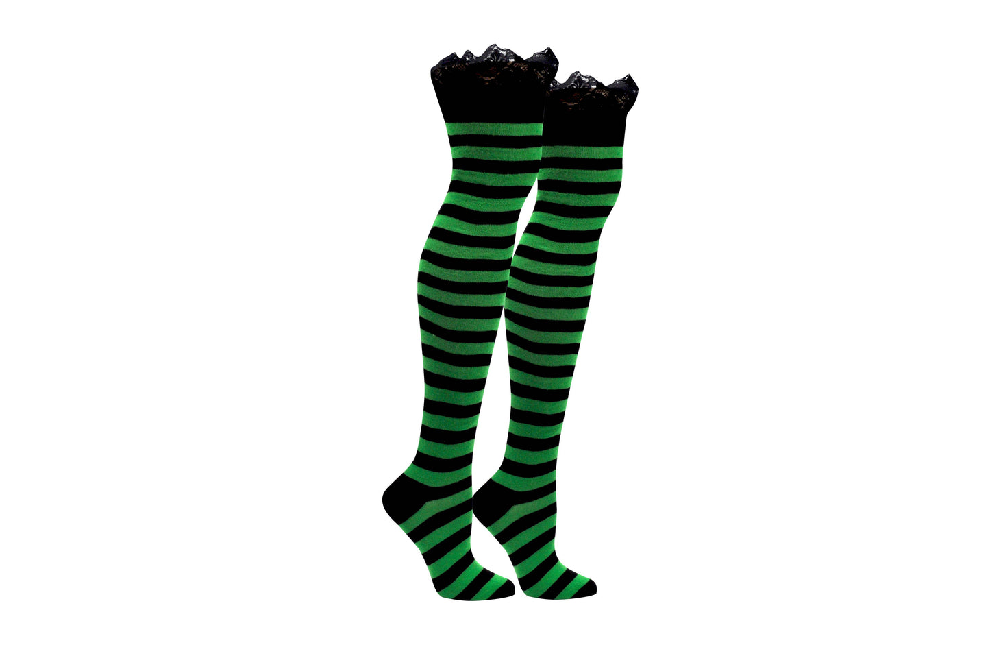 Sock House Co. Ladies Rugby Lace Thigh High Socks