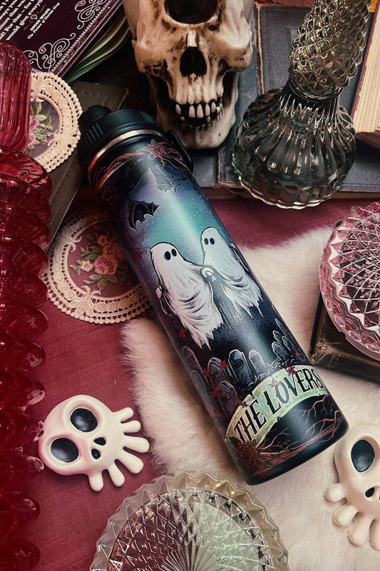 Ghost Love 24 Oz Water Bottle Tumbler