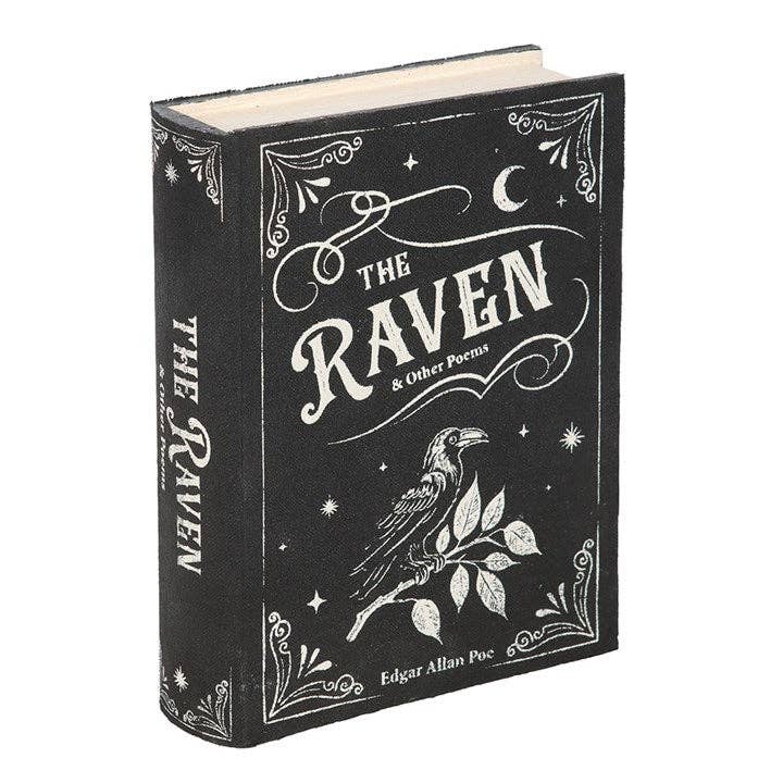 The Raven Book Shaped Gothic Storage Box