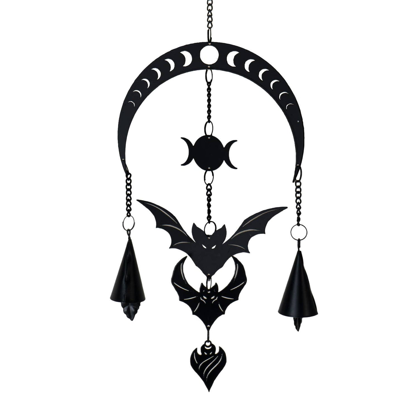 Alchemy Gothic Metal Hanging Decoration Bat Evilution Moon