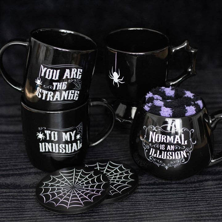 Gothic Strange and Unusual Couples Halloween Mug Set