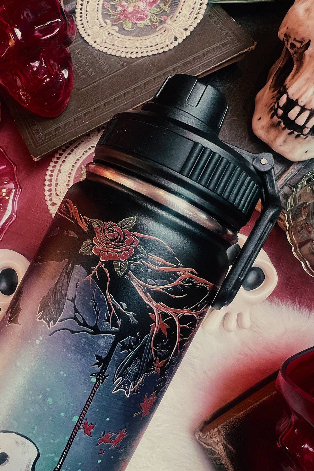 Ghost Love 24 Oz Water Bottle Tumbler