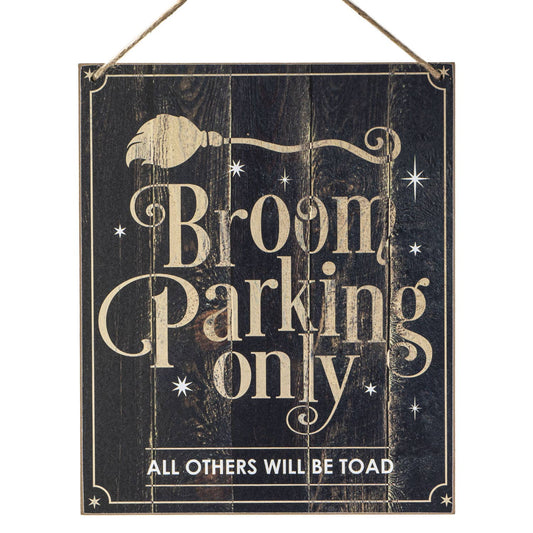 14093 Broom Parking Only Hanging Sign C/16