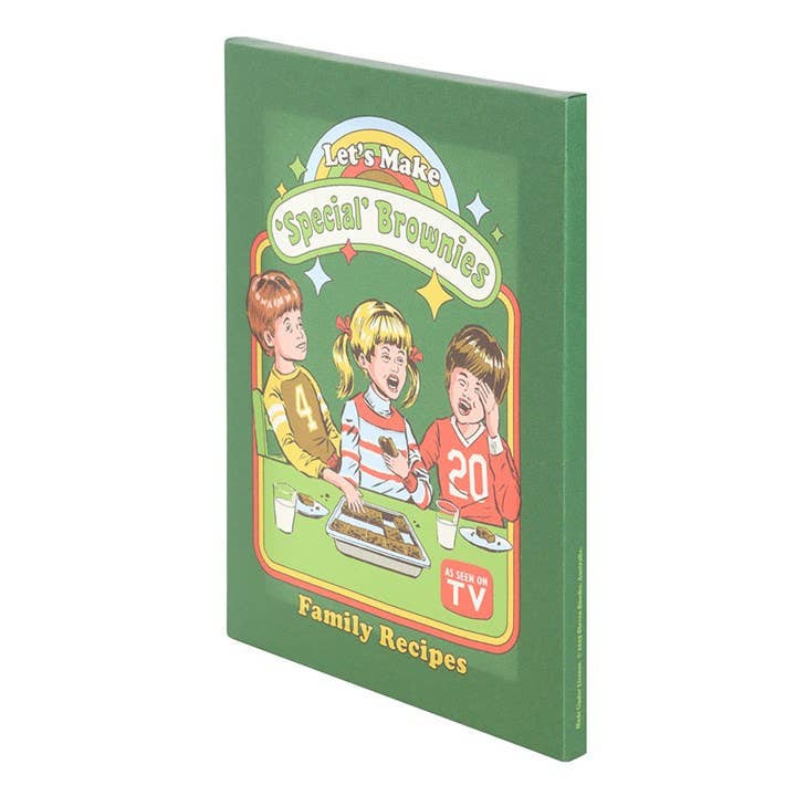 19x25cm Let's Make Brownies Canvas Plaque by Steven Rhodes