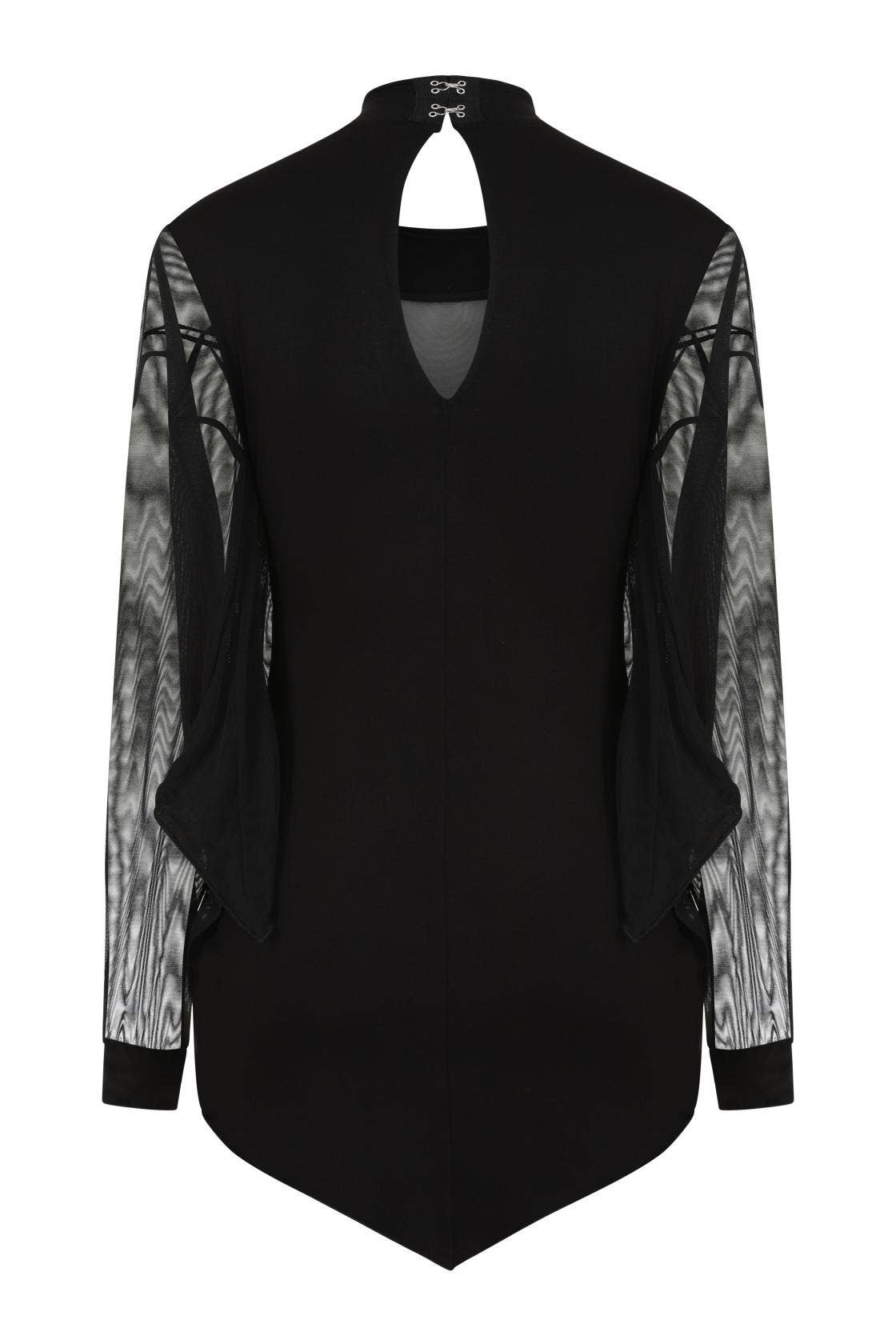 Necessary Evil Cybele Mini Dress with Bat Wing Effect Sleeve