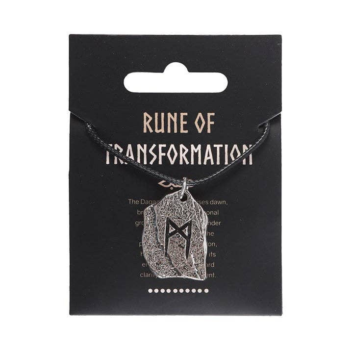 Rune of Transformation Viking Cord Necklace