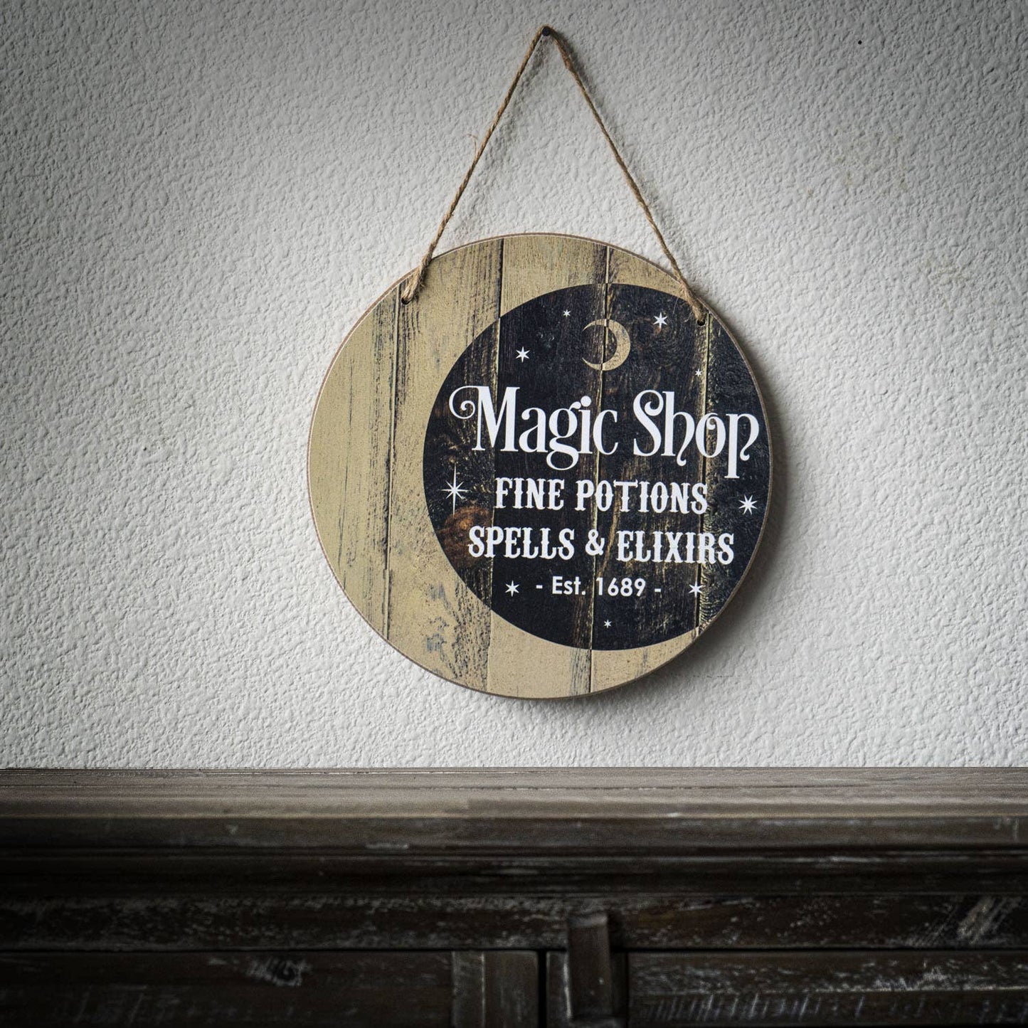 14092 Magic Shop MDF Hanging Sign