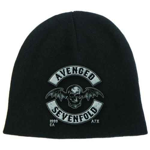 Avenged Sevenfold Unisex Beanie Hat: Death Bat Crest (Black)