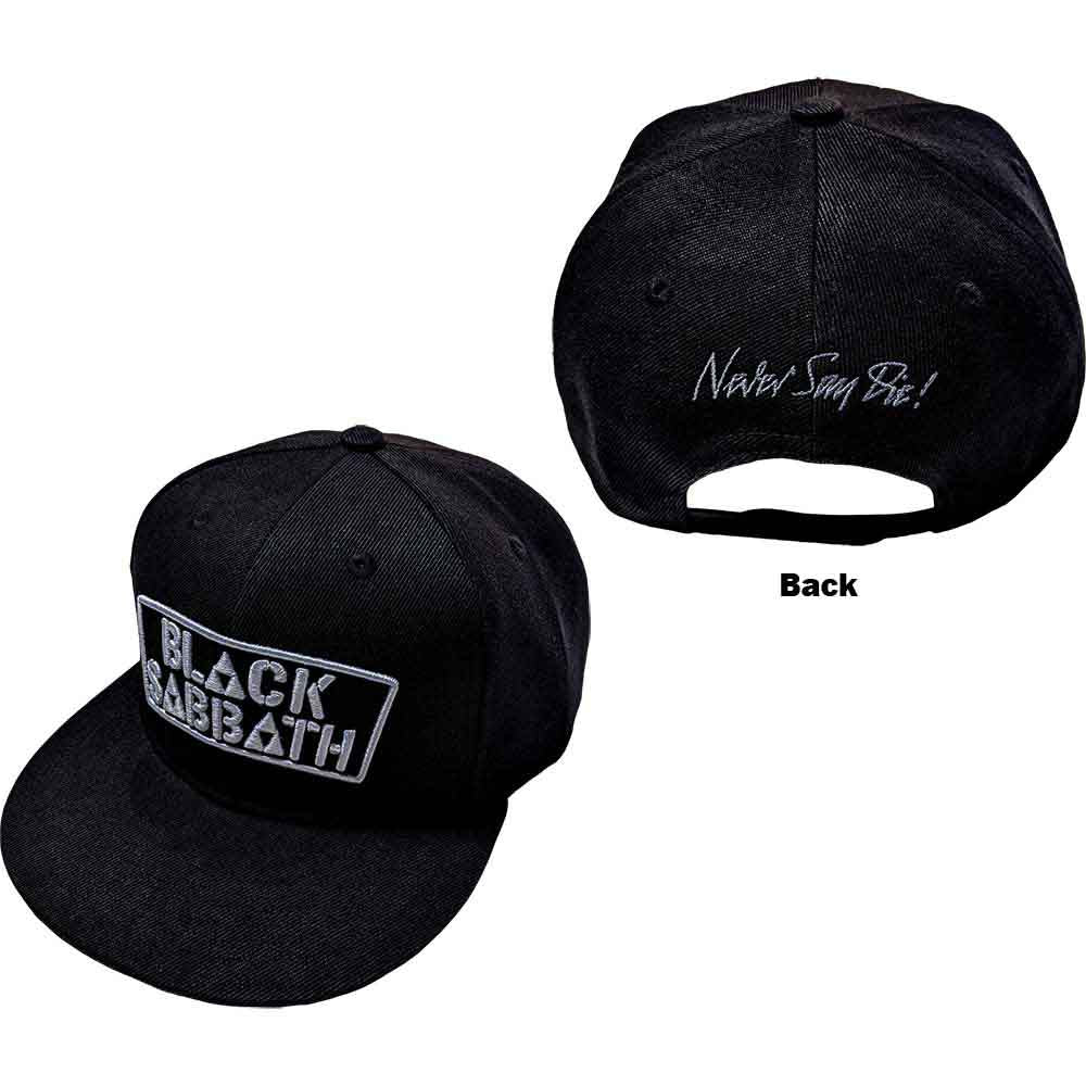 Black Sabbath Unisex Snapback Cap: Never Say Die (Black)