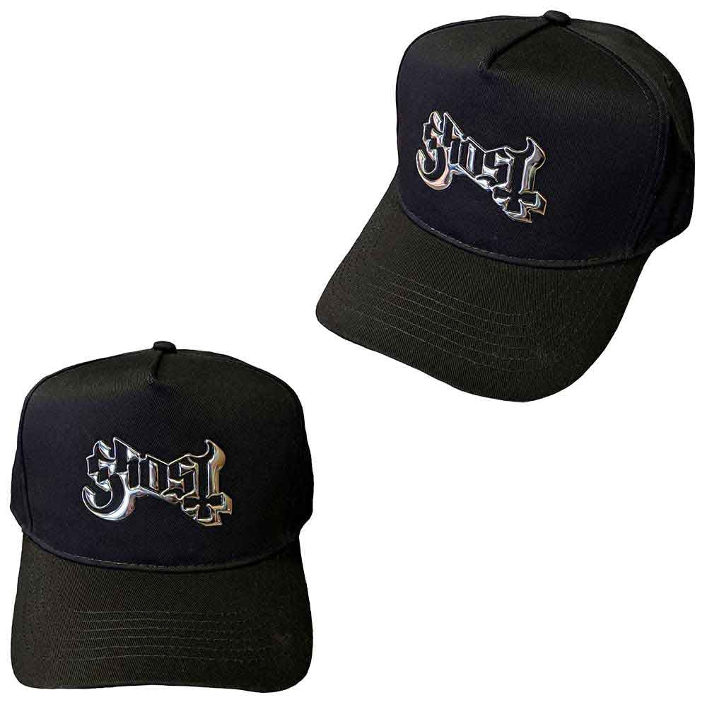 Ghost Unisex Baseball Cap: Sonic Silver Logo (Black)